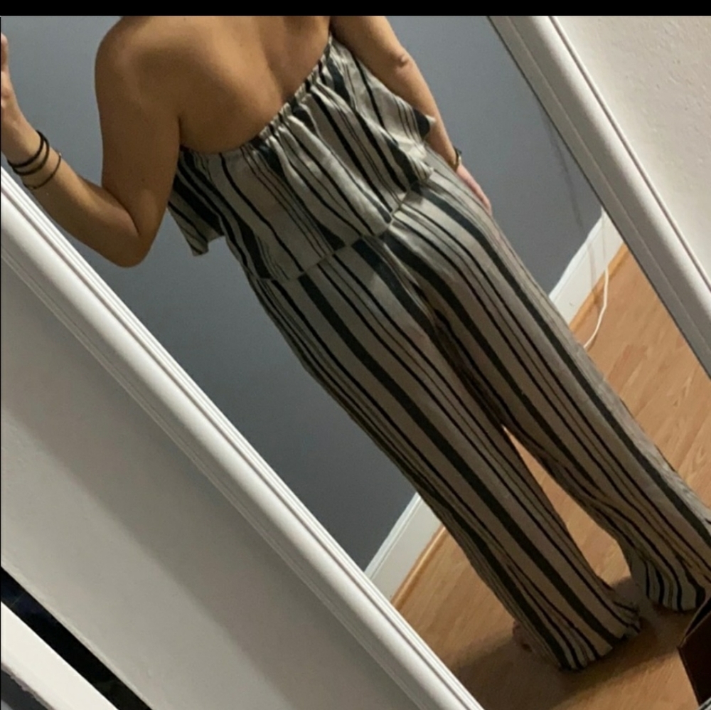 Two piece pants and tube top